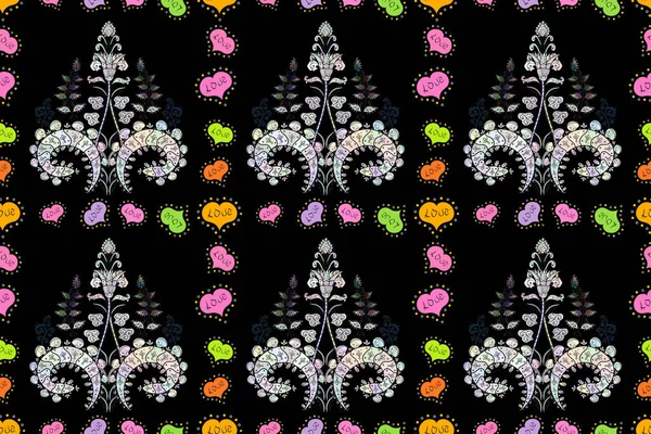 Small Colorful Flowers Cute Pattern Small Flower Motley Illustration Spring — Photo