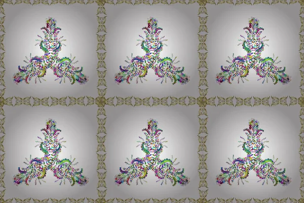 Small Colorful Flowers Elegant Template Fashion Prints Motley Illustration Raster — Φωτογραφία Αρχείου