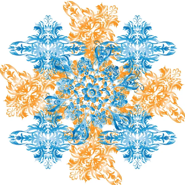 Ethnic Texture Orient Symmetry Lace Vector East Islam Indian Motif — Διανυσματικό Αρχείο