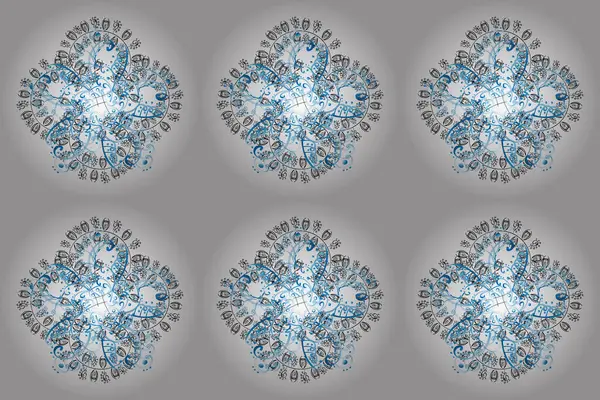 Xmas Frost Snow Flake Isolated Silhouette Symbol Snowflake Raster Icon — Stockfoto