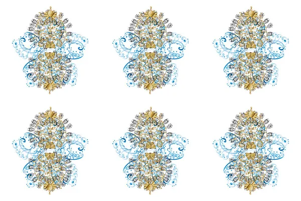 Flat Design Graphic Element Decoration Snowflake Mosaic Icon Silhouette Snow — Zdjęcie stockowe