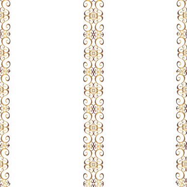 Seamless pattern with fantasy flowers, natural wallpaper, floral decoration curl illustration. Paisley print hand drawn elements. Home decor. Illustration on red, beige and brown colors.