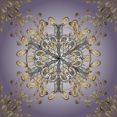 Seamless. Floral vintage seamless pattern. Elements in neutral, gray and white colors. Oriental style. Vector illustration. Art. For design textiles, paper, wallpaper. Vector illustration.