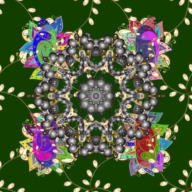 Dekorasyon ve tasarım için güzel bir desen. Moda baskısı. Ton halinde. Suluboya desensiz çiçek buketi. Çiçeğin suluboya çizimlerinin zarif deseni.