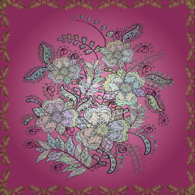 Parlak arka planda çiçek kompozisyonu olan kusursuz suluboya desenleri, ambalajlar, duvar kağıtları, kartpostallar, tebrik kartları, düğün davetiyeleri, romantik etkinlikler vs..