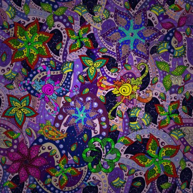 Vektör sorunsuz sevimli çiçek deseni. Tatil ruh. Nazik romantik Yazdır. Bahar Yaz saati.