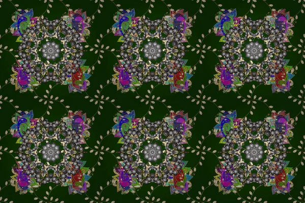 Seamless folk pattern in small wild flowers. Floral meadow background for textile, wallpaper, covers, surface, print, gift wrap, scrapbooking, decoupage. Rustic chic. Liberty style millefleurs.