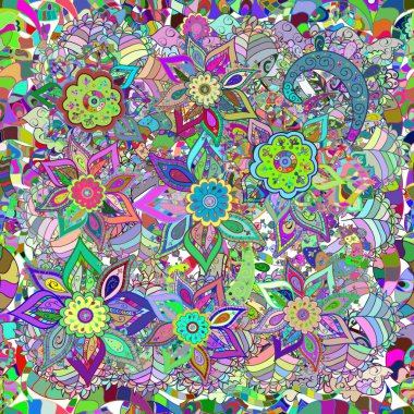 Trendy print. Vintage. Exquisite pattern of watercolor sketches of the flower. Watercolor seamless pattern. Beautiful pattern for decoration and design.