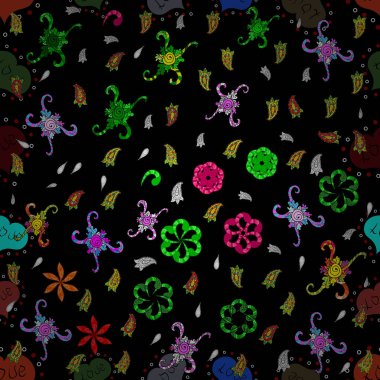 Seamless Tony fabric pattern. Vector illustration. Cute Floral pattern in the small flower. Fashionable fabric pattern.