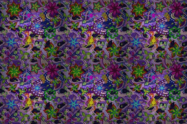 Flowers Black Neutral Violet Colors Colour Spring Theme Seamless Pattern — Stockfoto