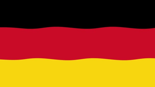 Bewegingsbeelden Achtergrond Met Kleurrijke Vlag Vlag Van Duitsland Duitsland — Stockvideo