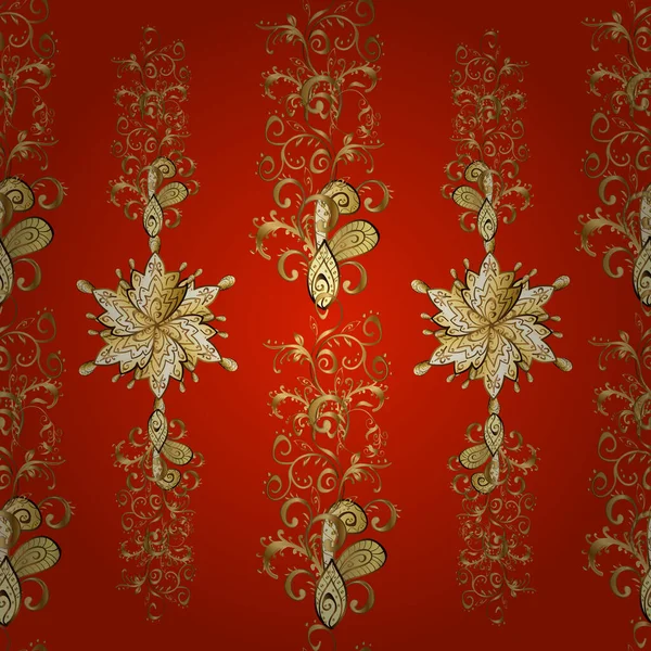 Vektor Goldenes Muster Arabesken Orientalischen Stil Mit Goldenem Muster Auf — Stockvektor