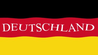 Renkli bayraklı hareketli arka plan görüntüleri. Almanya bayrağı. Almanya..