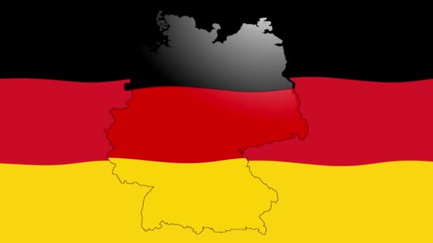 Fondo Imágenes Movimiento Con Bandera Colores Bandera Alemania Deutschland — Vídeos de Stock