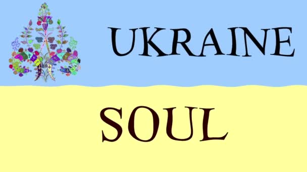 Fondo Imágenes Movimiento Con Bandera Colores Bandera Ukraine — Vídeo de stock