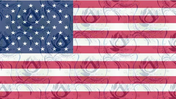 Κινηματογραφικό Φόντο Πολύχρωμη Σημαία Σημαία Των Ηπα Ηνωμένες Πολιτείες Της — Φωτογραφία Αρχείου