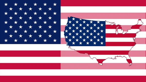Materiał Filmowy Kolorową Flagą Flaga Usa Stany Zjednoczone Ameryki — Zdjęcie stockowe