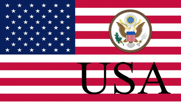 带有彩旗的运动画面背景 美国的国旗 United States America — 图库照片#