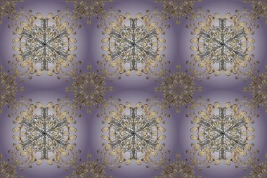 Kusursuz. Çiçekli, dikişsiz desen. Tarafsız, gri ve beyaz renklerde elementler. Doğulu tarzı. Çizim. - Sanat. Tasarım için tekstil, kağıt, duvar kağıdı. resimleme.