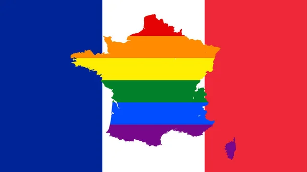 Fundo Com Bandeira Colorida Bandeira France — Fotografia de Stock