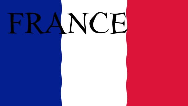 Fondo Imágenes Movimiento Con Bandera Colores Bandera France — Vídeo de stock