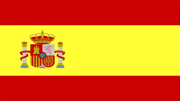 Achtergrond Met Kleurrijke Vlag Vlag Van Spaine — Stockfoto