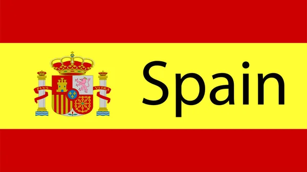 Fondo Con Bandera Colores Bandera Spaine —  Fotos de Stock