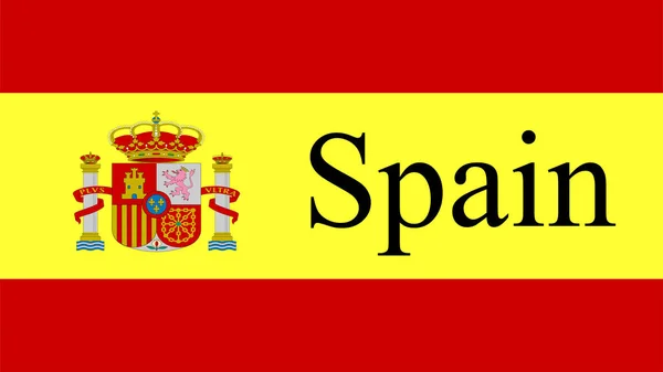 Fundo Com Bandeira Colorida Bandeira Spaine — Fotografia de Stock