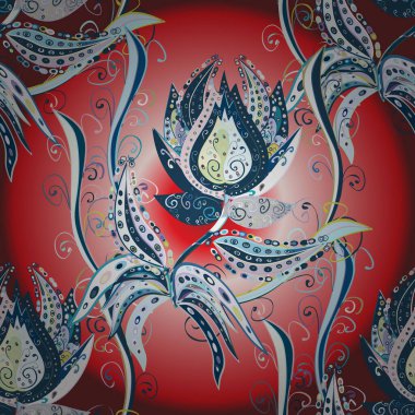 Güzel kumaş deseni. Güzel suluboya çiçek buketi pürüzsüz desen.