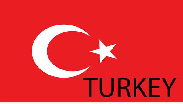 Fundo Com Bandeira Colorida Bandeira Turquia Cores Vermelhas — Fotografia de Stock