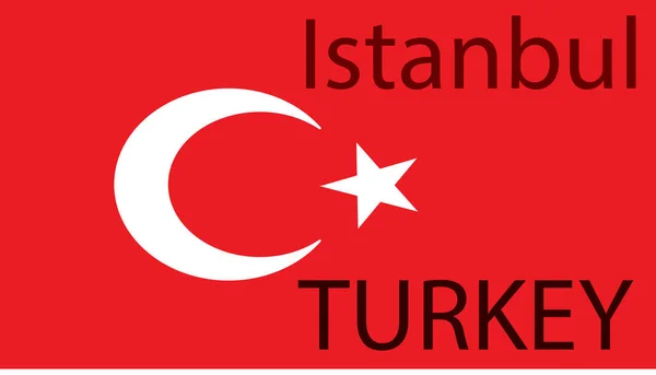 Фон Цветным Флагом Флаг Турции Красные Цвета — стоковое фото