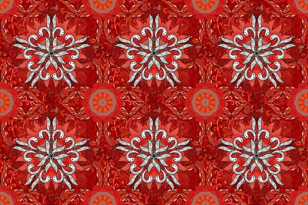 Nahtloser Ornamentdruck Border Indian Blumenmuster Paisley Patten Henna Stil Ethnische — Stockfoto