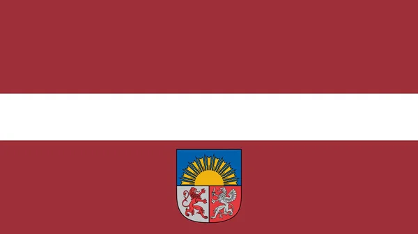 Achtergrond Met Kleurrijke Vlag Vlag Van Letland — Stockfoto