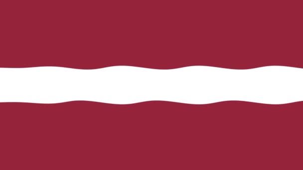 Sfondo Filmato Movimento Con Bandiera Colorata Mappa Latvia — Video Stock