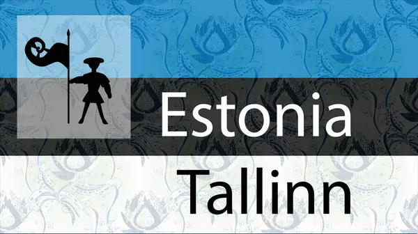 배경은 에스토니아의 — 스톡 사진