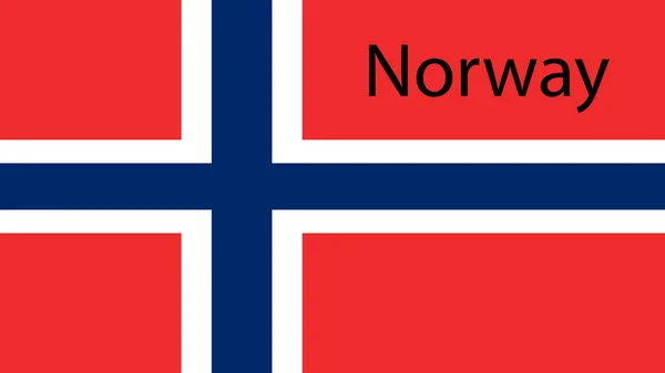 Фон Барвистим Прапором Прапор Норвегії Осло — стокове фото