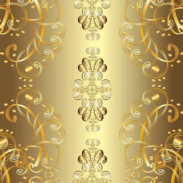 Abstract Behang Verpakking Decoratie Gouden Patroon Bruine Neutrale Beige Kleuren — Stockfoto