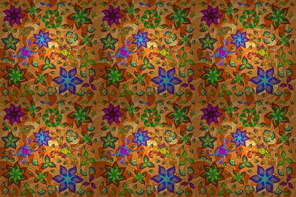 Raster Henna Stil Ethnische Mandala Handtuch Kann Für Grußkarten Hintergrund — Stockfoto