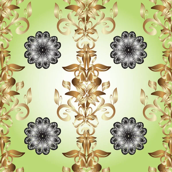 Golden Pattern Neutral Beige Gray Colors Abstract Wallpaper Wrapping Decoration — Stock Photo, Image