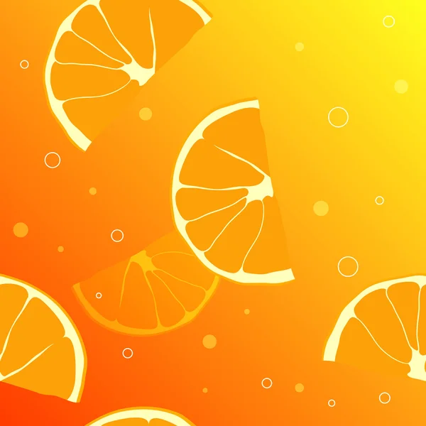 Background of orange slices — Stock Vector