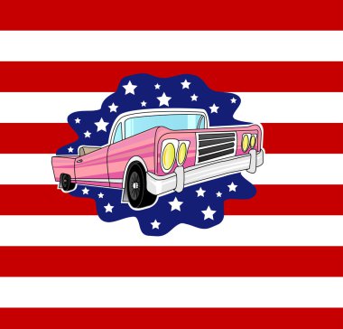 eski bir Amerikan arabası