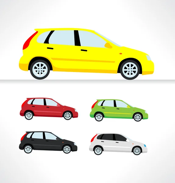 Car icons — Stock Vector