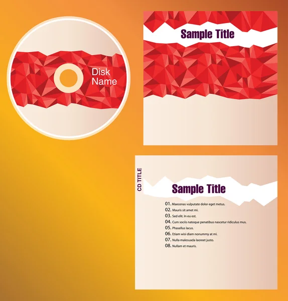 Cd cover ontwerp — Stockvector