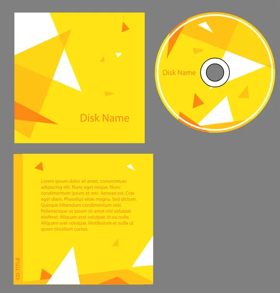 Diseño de la cubierta del CD — Vector de stock