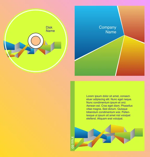 Cd cover ontwerp — Stockvector