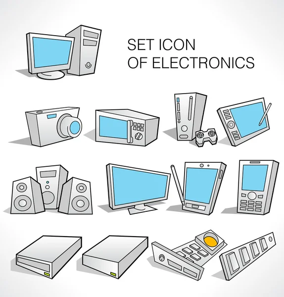 Icono de la electrónica . — Vector de stock