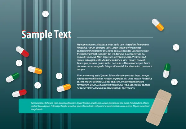 Comprimidos y medicamentos — Vector de stock