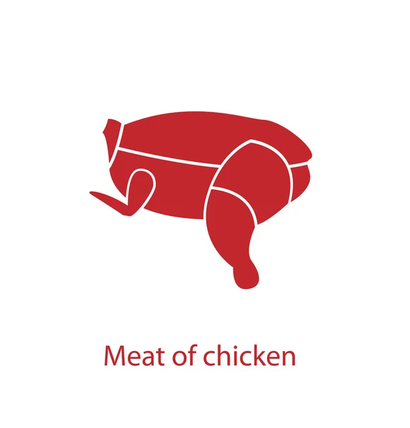 Мясо курицы — стоковый вектор