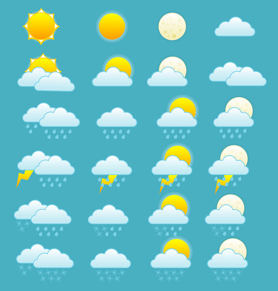 Иконки прогноза погоды
