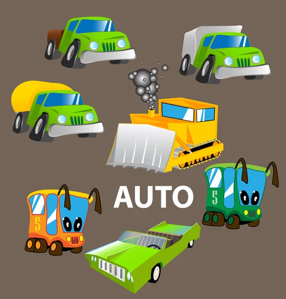 Set of auto — Stock Vector